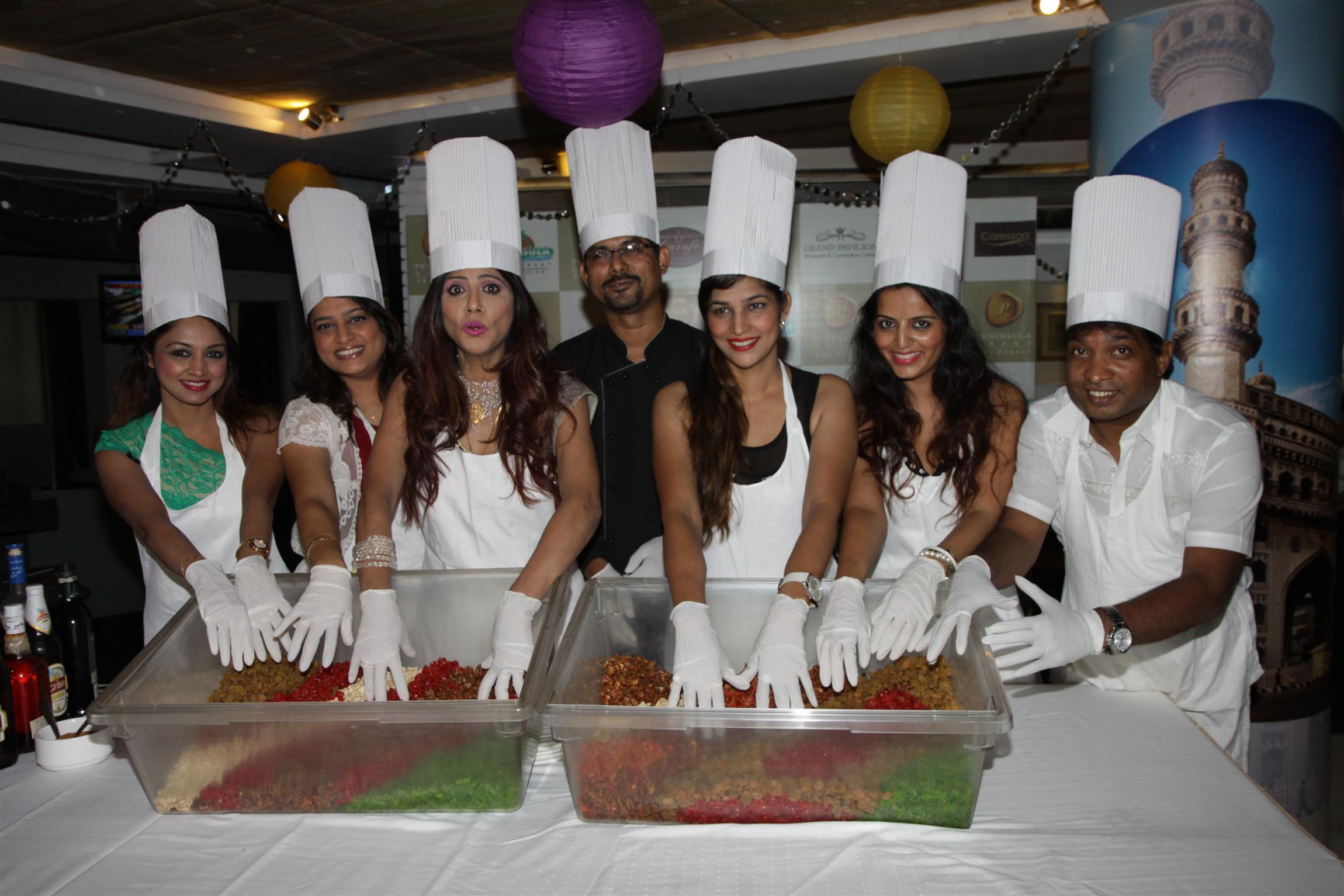 Celebs Spotted at Cake Mixing Ceremony of Hotel Peninsula Grand