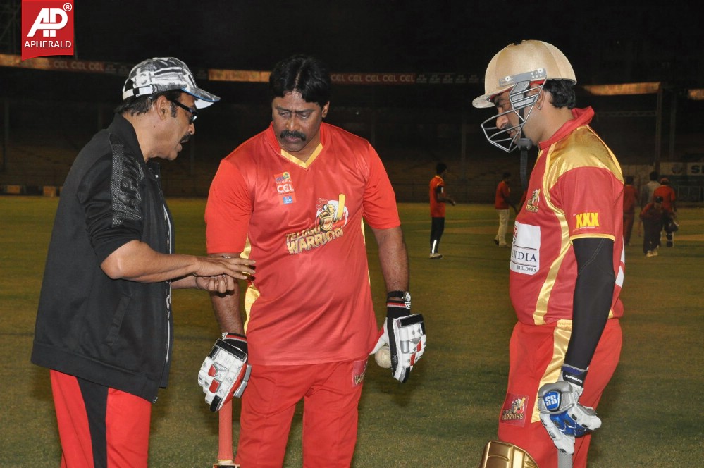 CCL 4 Telugu warriors match practice Pics