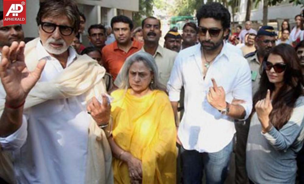 Celebrities Cast Their Votes