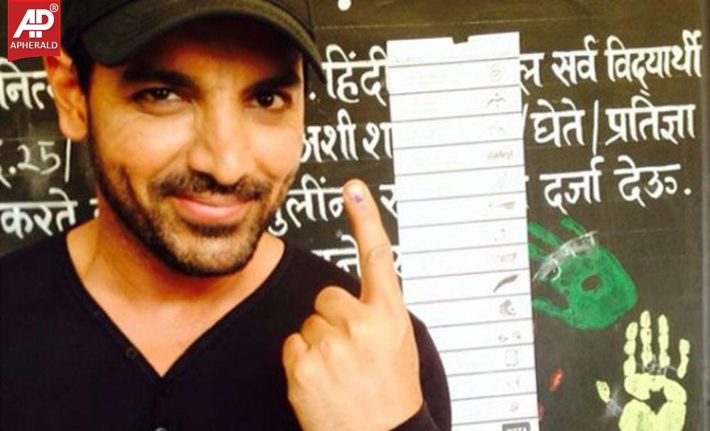 Celebrities Cast Their Votes