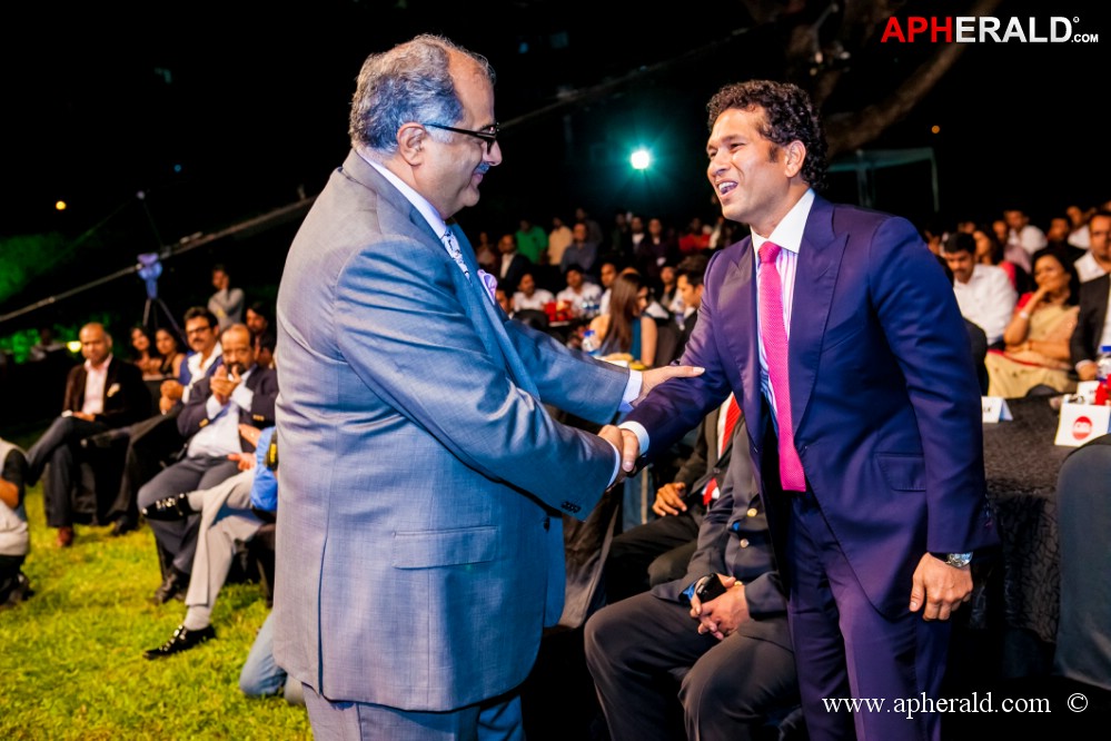 celebrity cricket league 4 launch by sachin