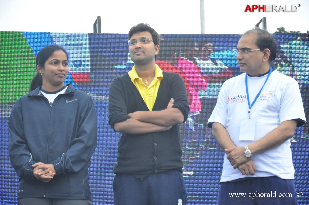 Celebs at 10 K Run Event