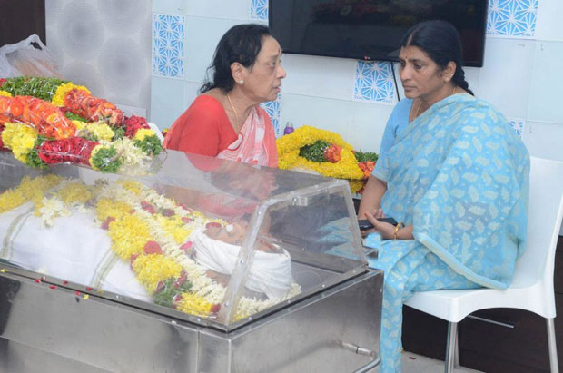 Celebs at Jamuna husband Passed away Photos