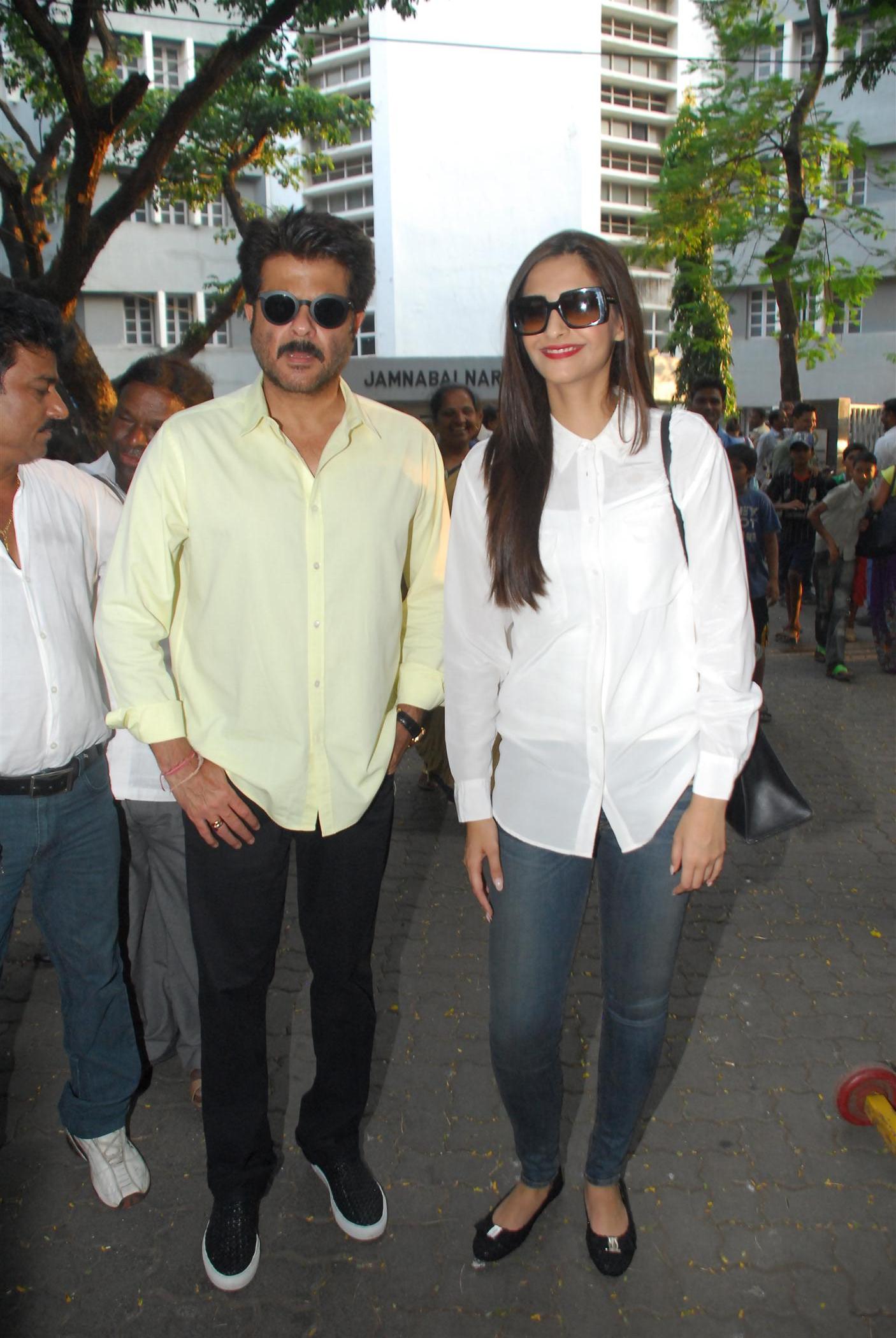 Celebs Snapped Voting For Maharashtra State Elections 2014