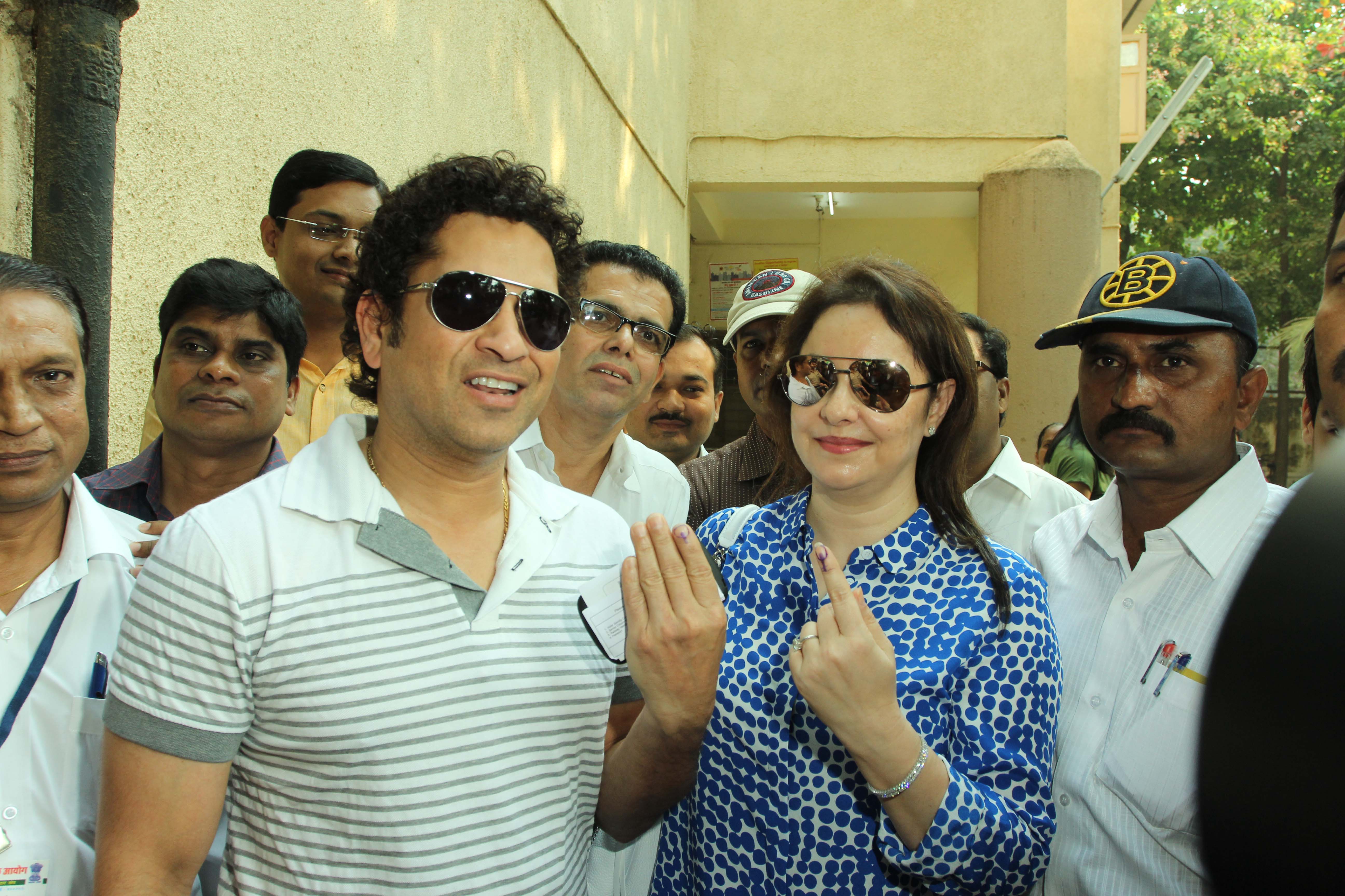 Celebs Snapped Voting For Maharashtra State Elections 2014