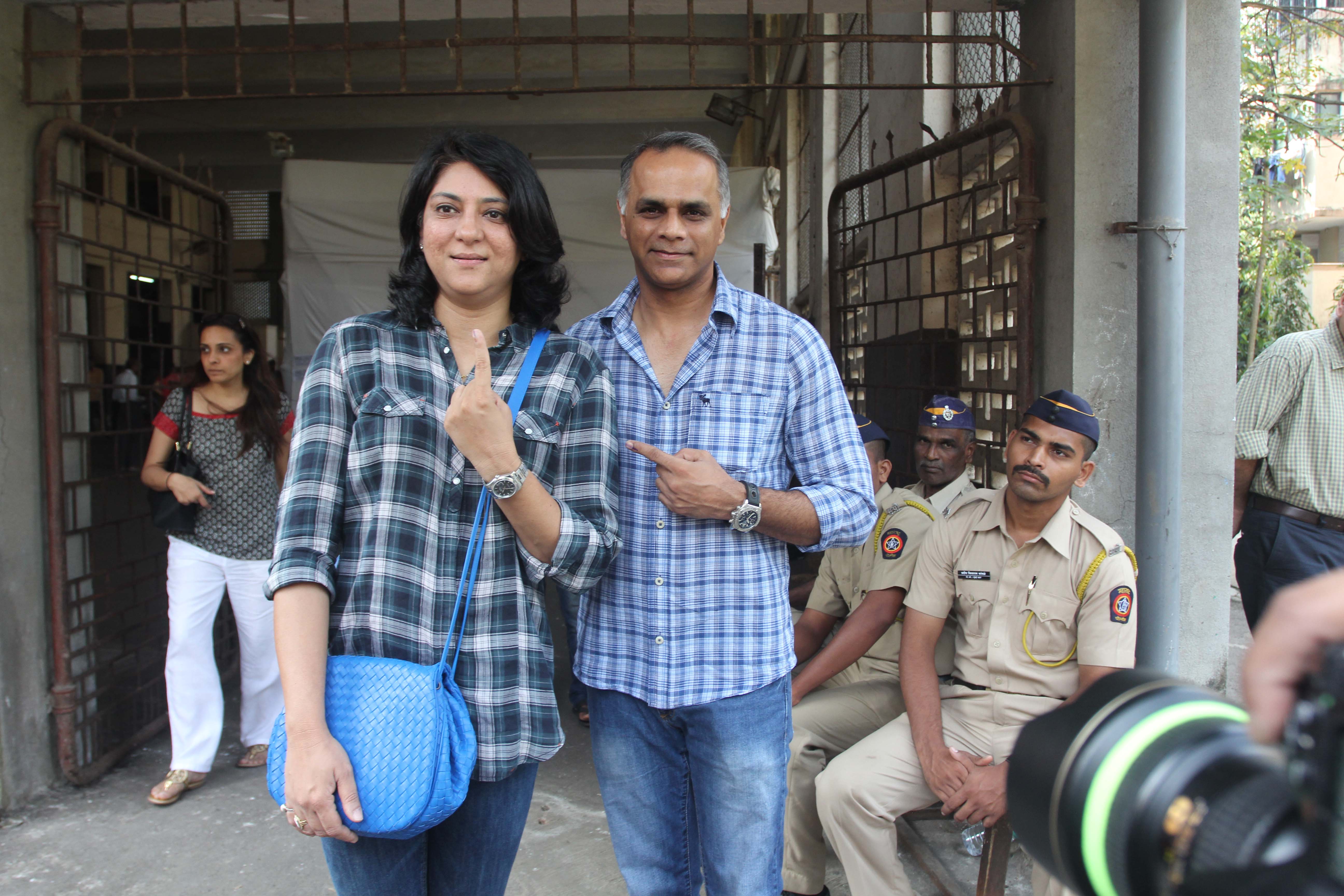 Celebs Snapped Voting For Maharashtra State Elections 2014