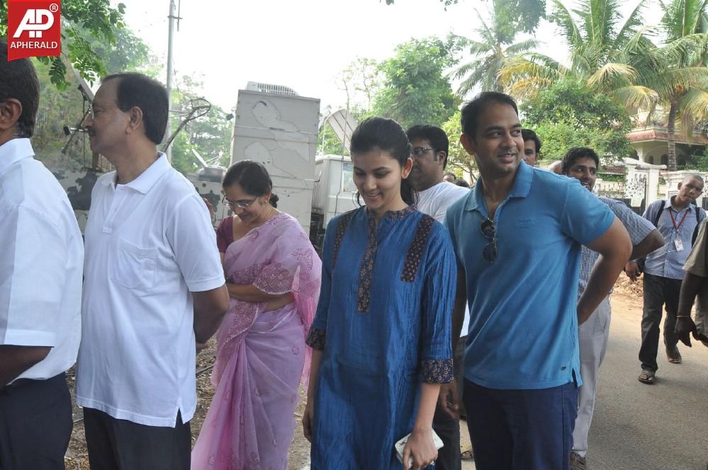 Celebs Voting in Hyderabad