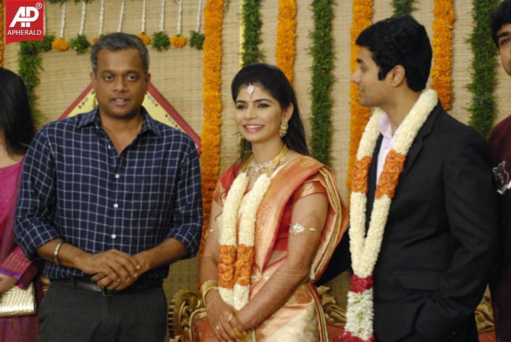 Chinmayi n Rahul Ravindran Reception Photos