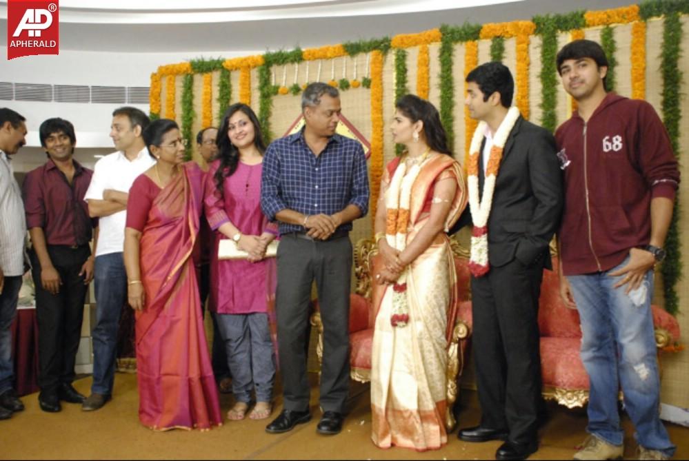 Chinmayi n Rahul Ravindran Reception Photos