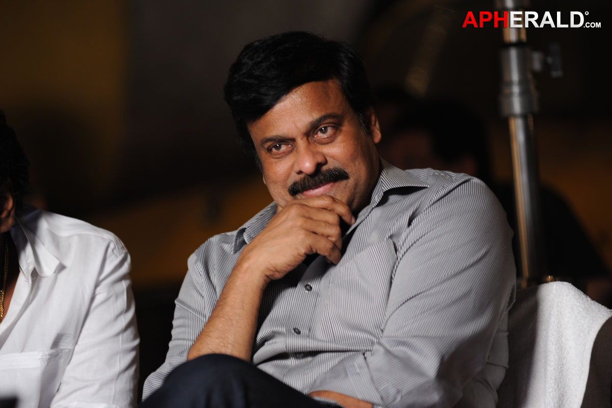 Chiranjeevi On Sets of  Nayak