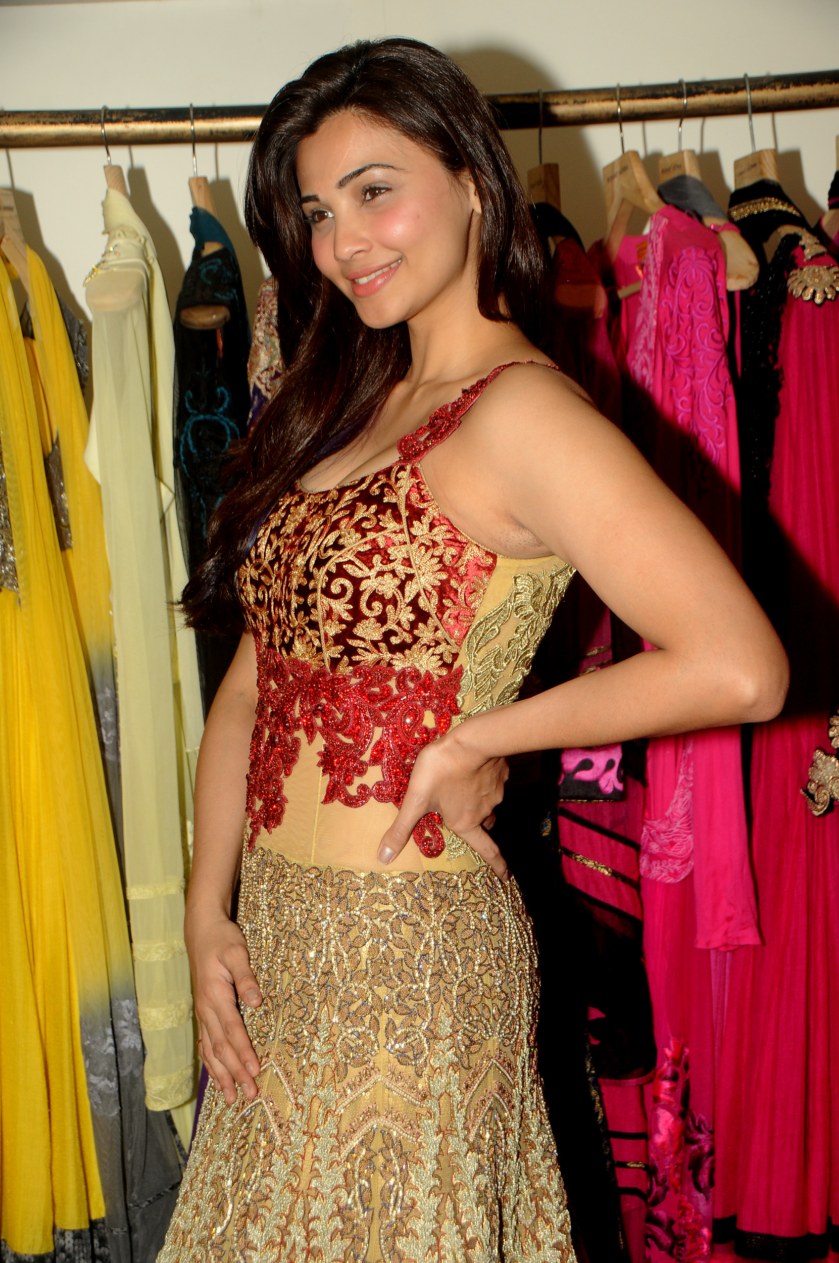 Daisy Shah During Fittings With Designer Rohit Verma