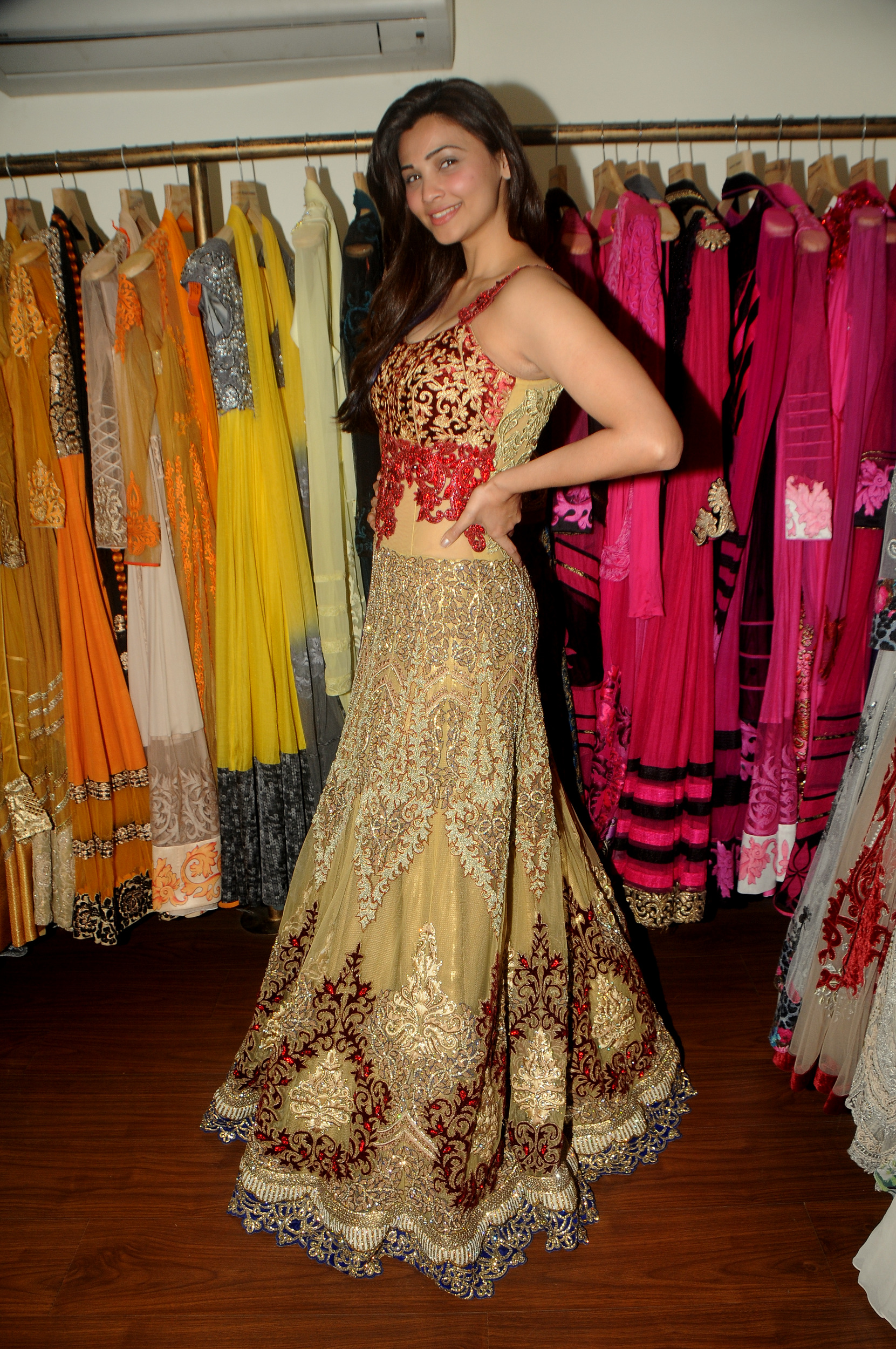Daisy Shah During Fittings With Designer Rohit Verma
