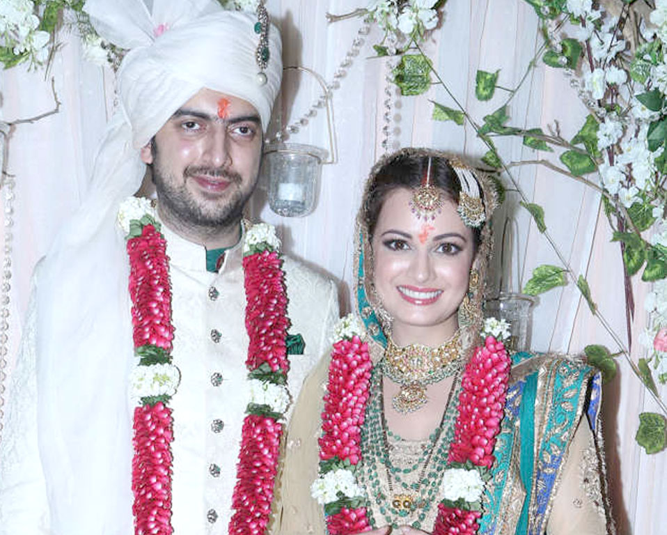 Dia Mirza and Sahil Sangha wedding