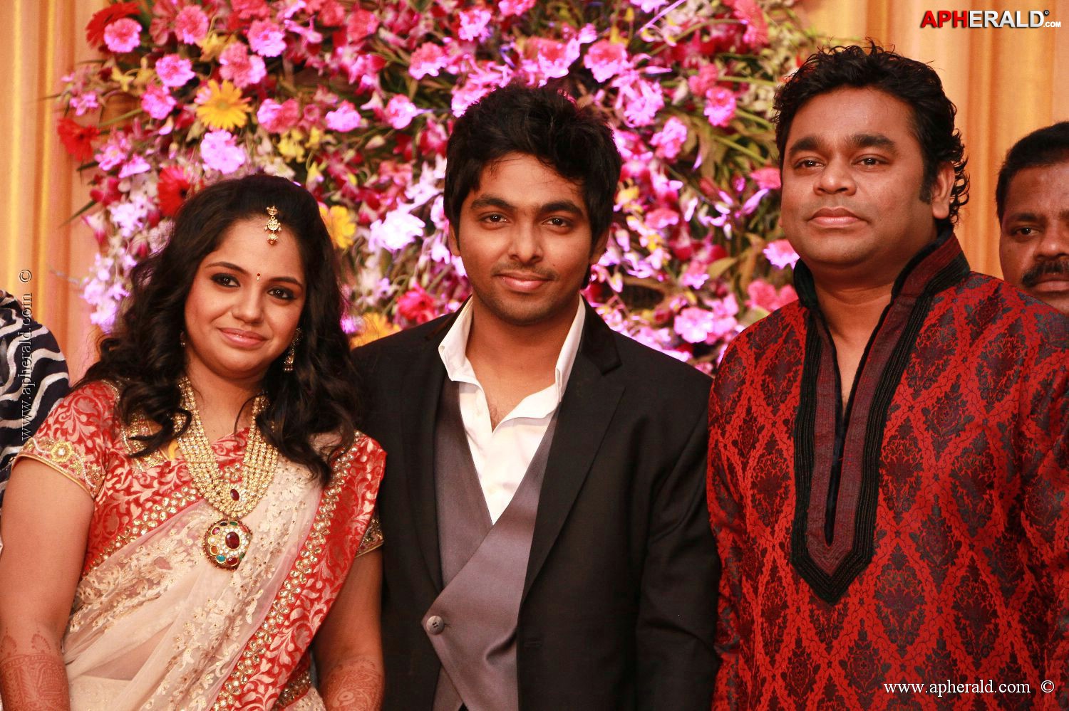 G V Prakash Kumar Saindhavi Reception Photos