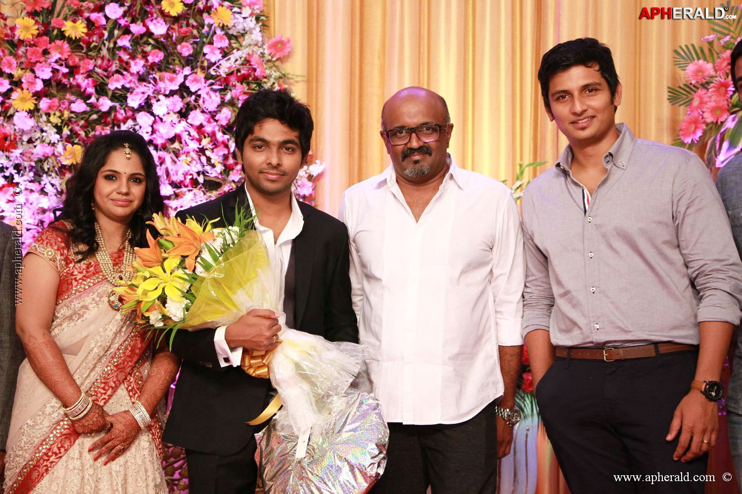 G V Prakash Kumar Saindhavi Reception Photos