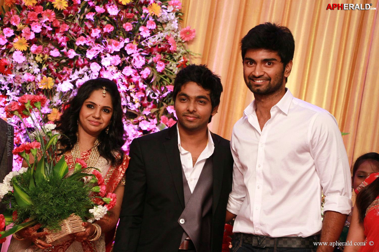 G V Prakash Kumar Saindhavi Reception Photos