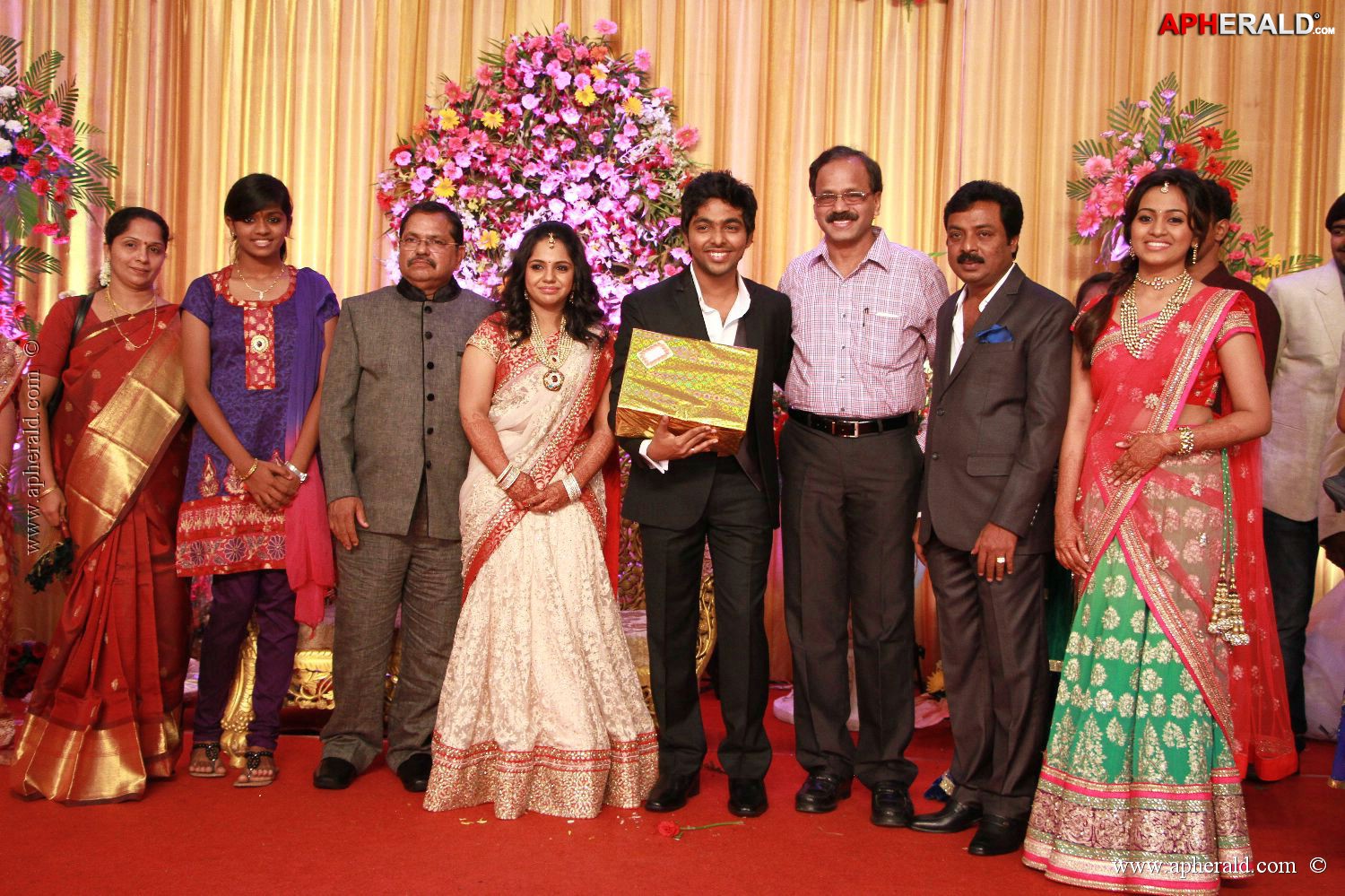 G V Prakash Kumar Saindhavi Reception Photos