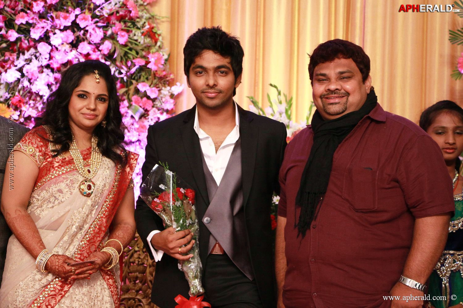 G V Prakash Kumar Saindhavi Reception Photos