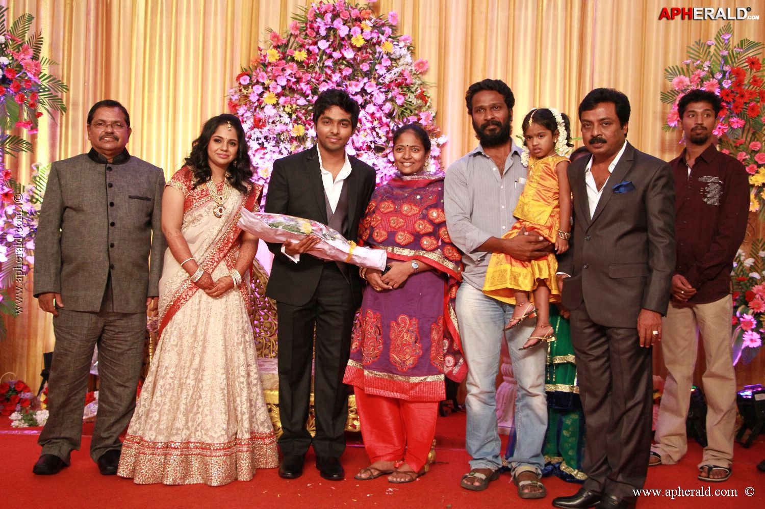 G V Prakash Kumar Saindhavi Reception Photos