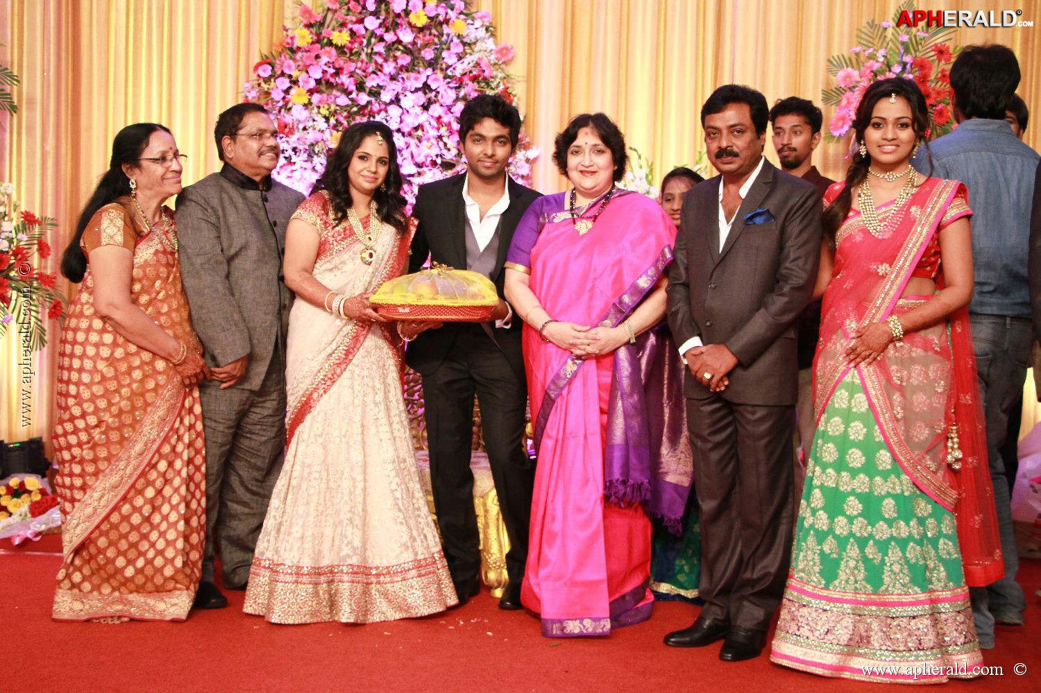 G V Prakash Kumar Saindhavi Reception Photos