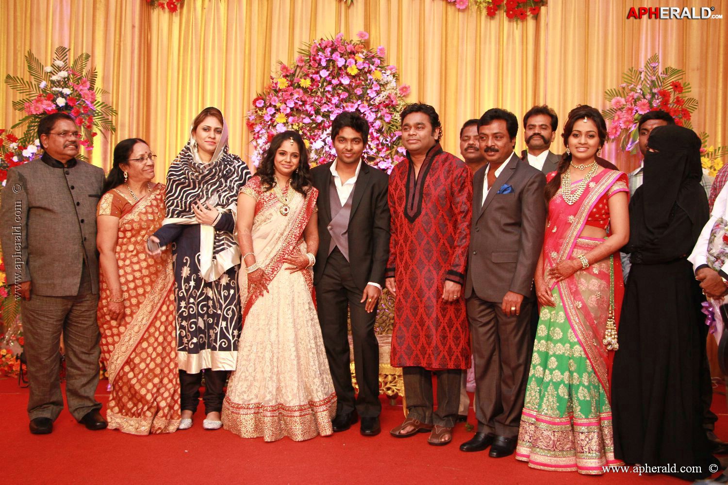 G V Prakash Kumar Saindhavi Reception Photos