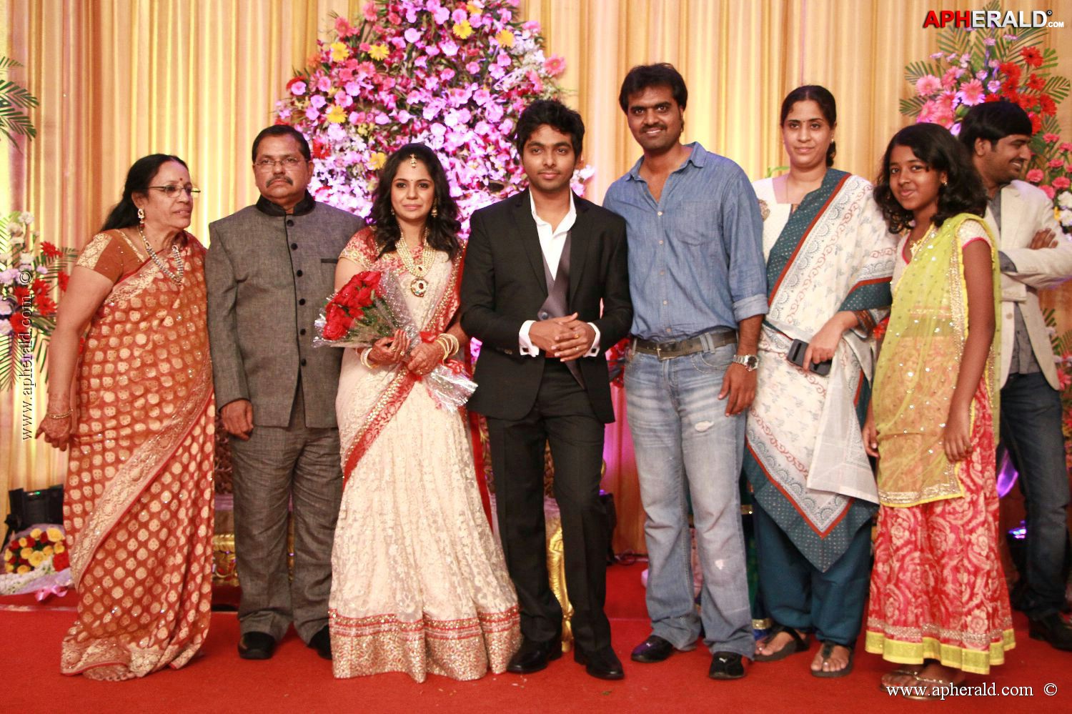G V Prakash Kumar Saindhavi Reception Photos