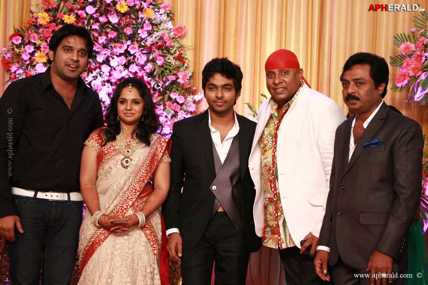 G V Prakash Kumar Saindhavi Reception Photos