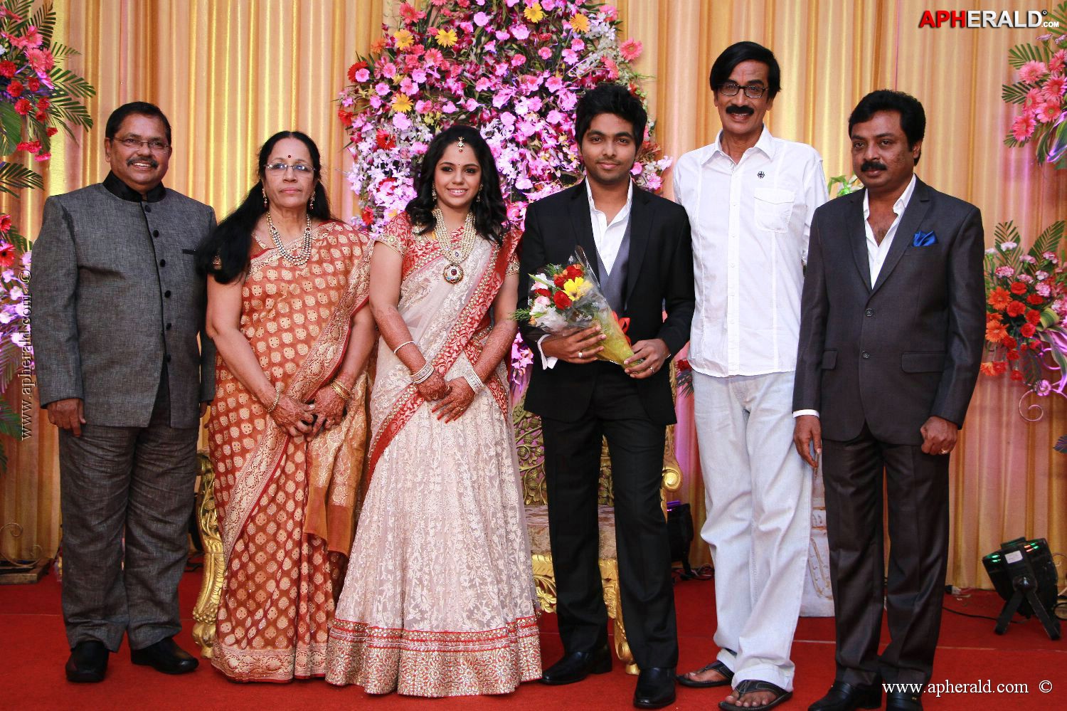 G V Prakash Kumar Saindhavi Reception Photos