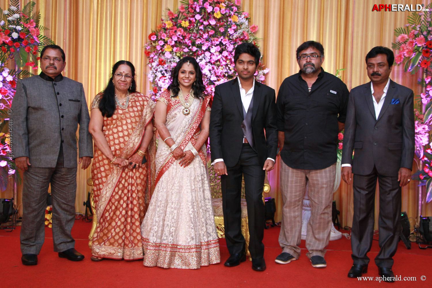 G V Prakash Kumar Saindhavi Reception Photos