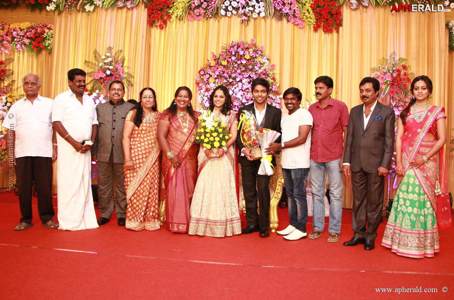 G V Prakash Kumar Saindhavi Reception Photos