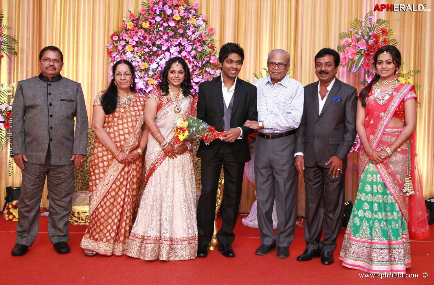 G V Prakash Kumar Saindhavi Reception Photos