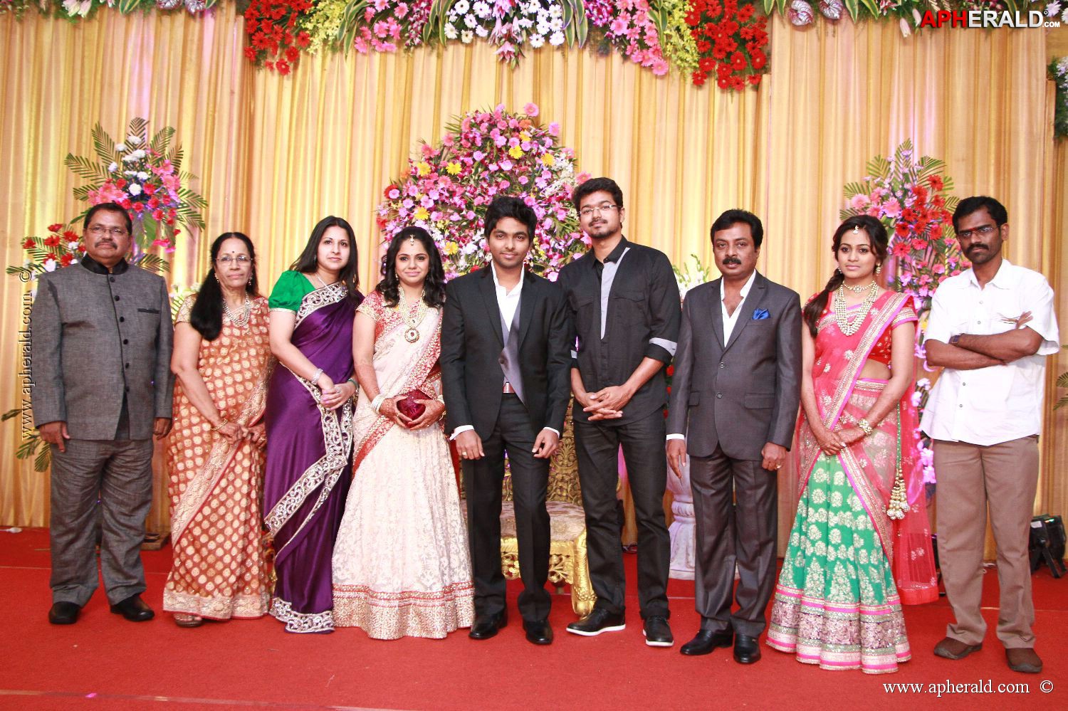 G V Prakash Kumar Saindhavi Reception Photos