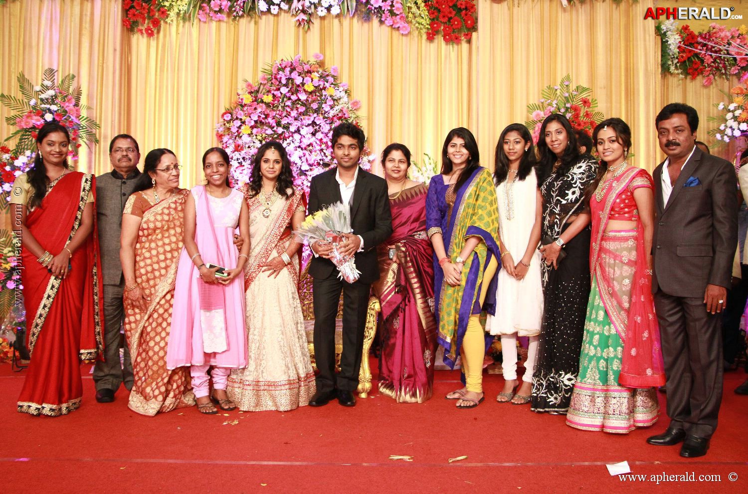 G V Prakash Kumar Saindhavi Reception Photos