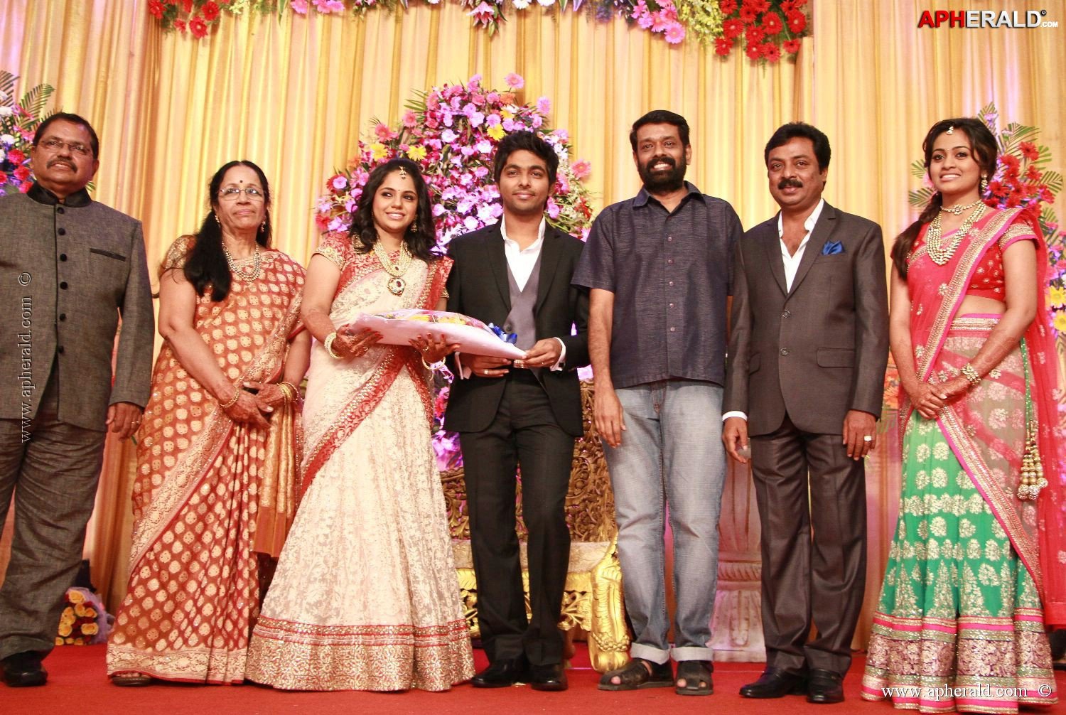 G V Prakash Kumar Saindhavi Reception Photos