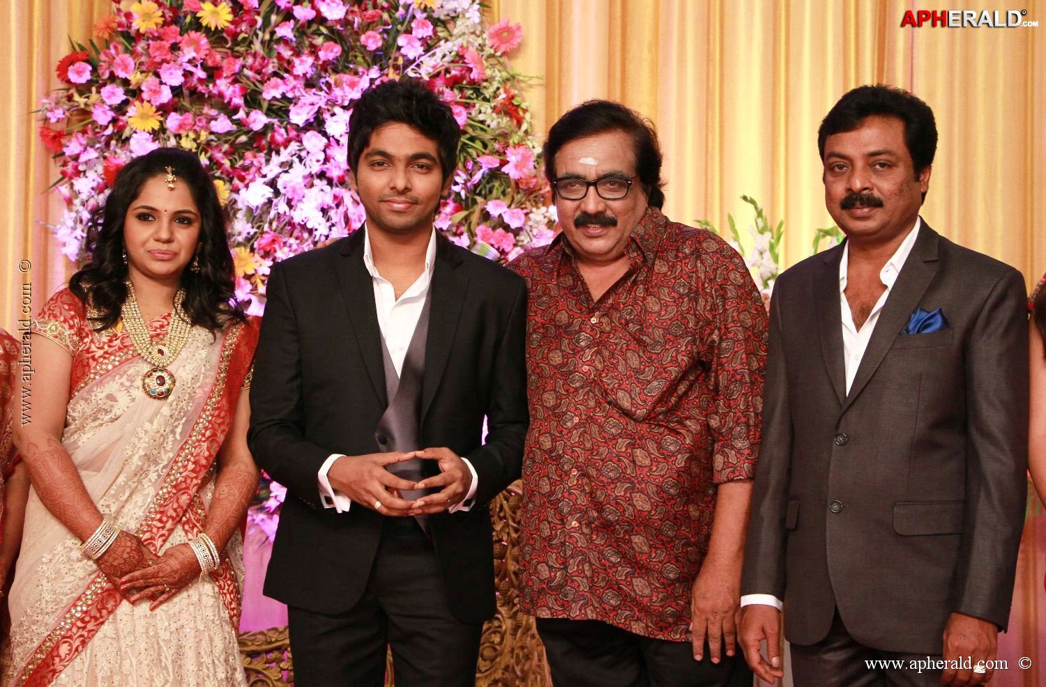 G V Prakash Kumar Saindhavi Reception Photos