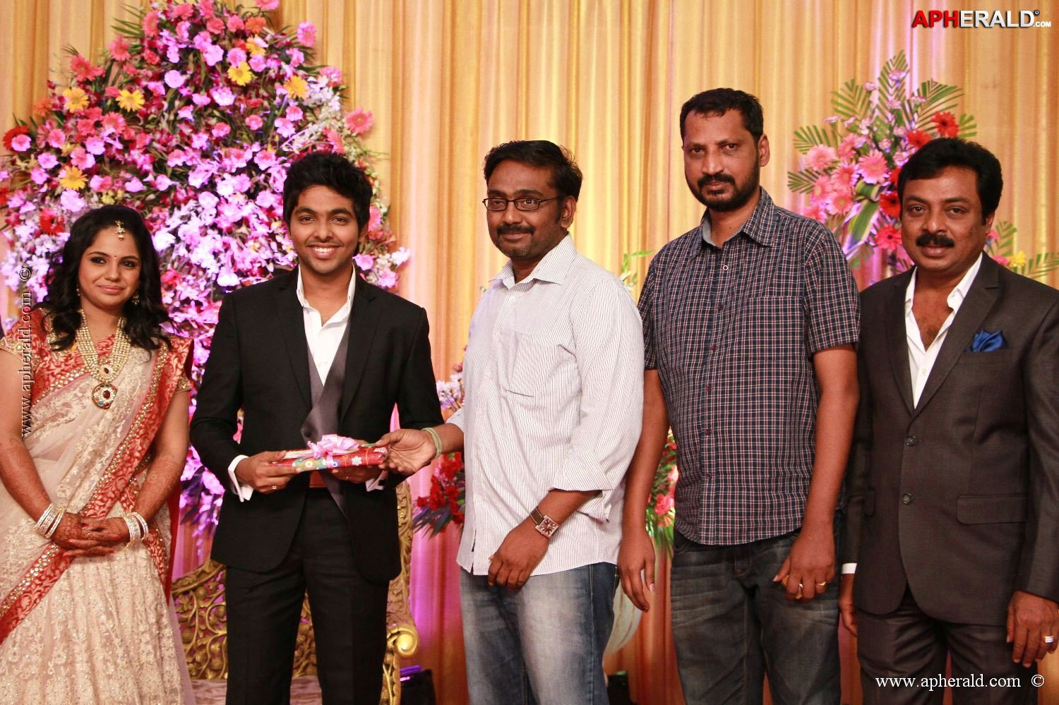 G V Prakash Kumar Saindhavi Reception Photos