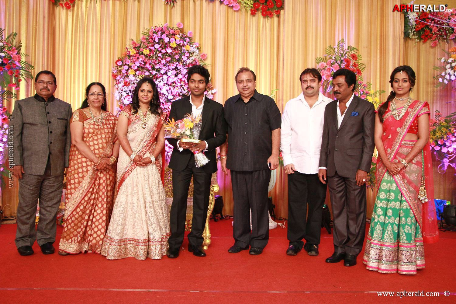 G V Prakash Kumar Saindhavi Reception Photos