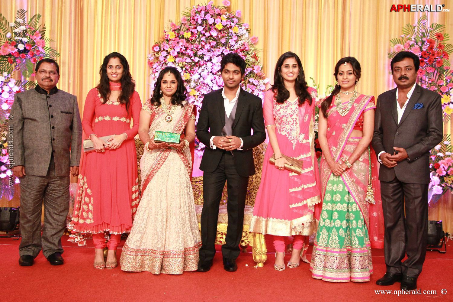 G V Prakash Kumar Saindhavi Reception Photos