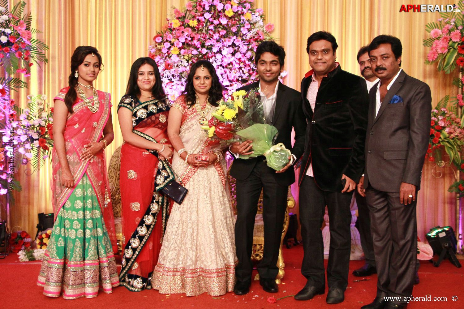 G V Prakash Kumar Saindhavi Reception Photos