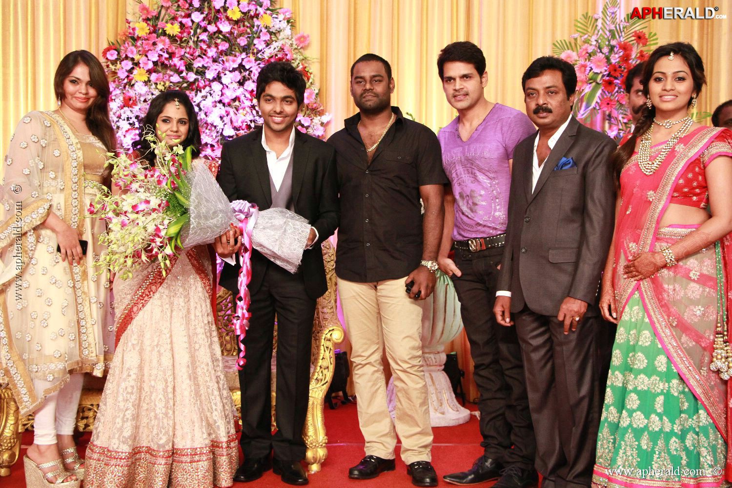 G V Prakash Kumar Saindhavi Reception Photos