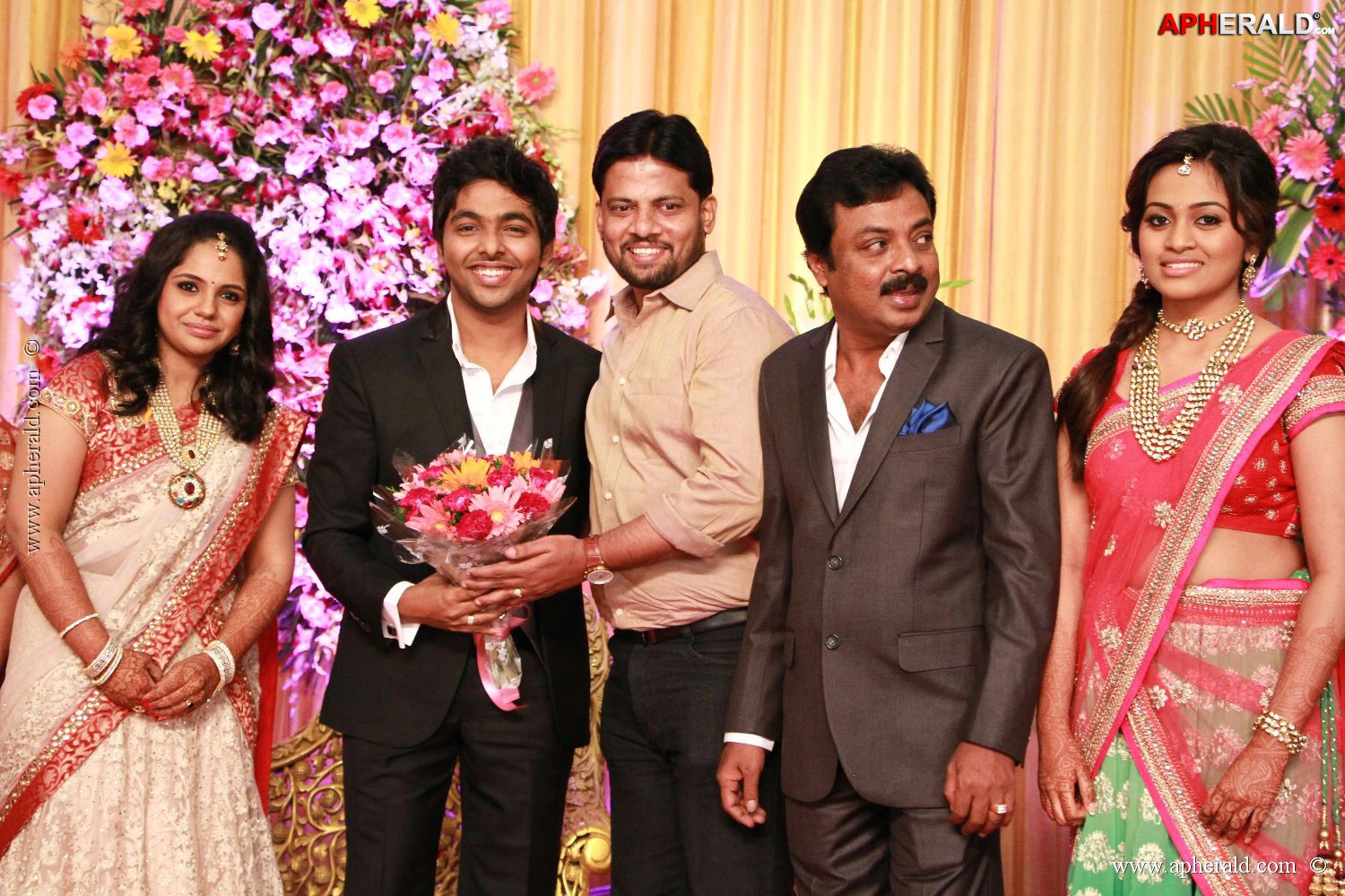 G V Prakash Kumar Saindhavi Reception Photos