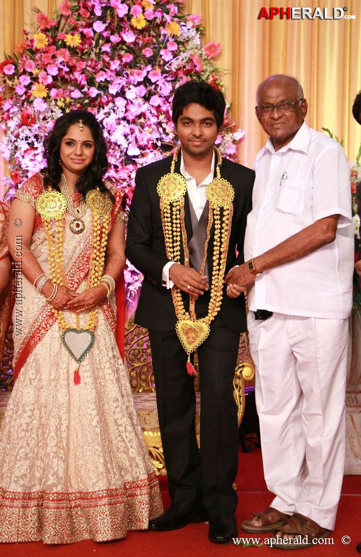 G V Prakash Kumar Saindhavi Reception Photos