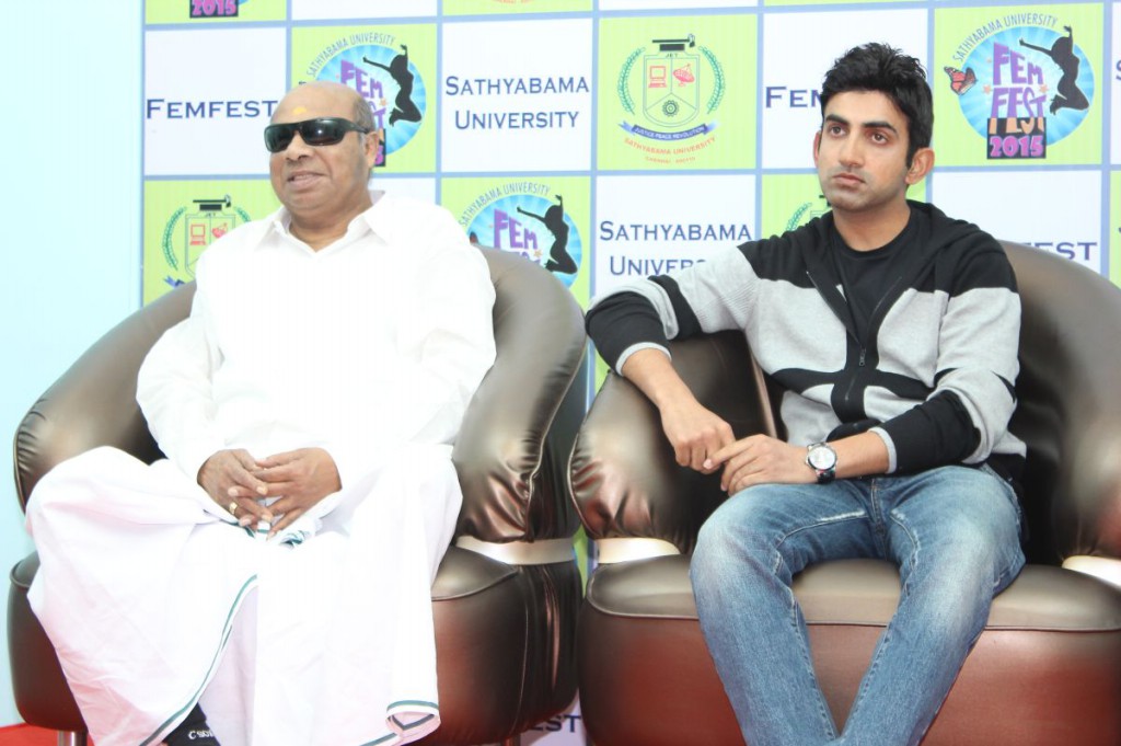 Gautham Gambhir Inagurates Femfest And Cultural 2015 Sathyabama University