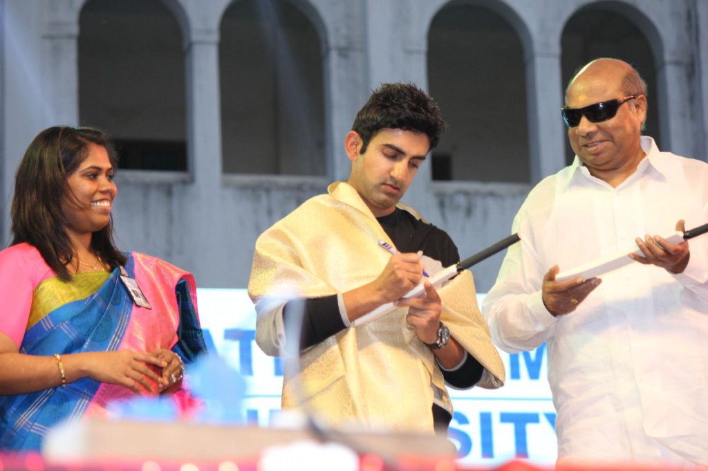 Gautham Gambhir Inagurates Femfest And Cultural 2015 Sathyabama University