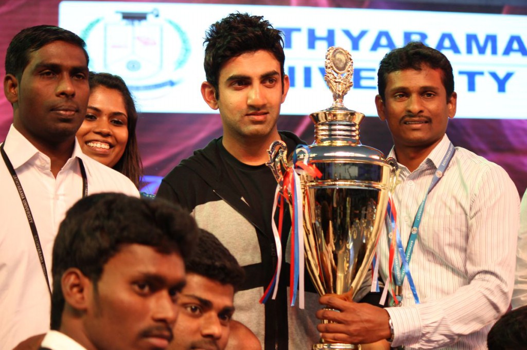 Gautham Gambhir Inagurates Femfest And Cultural 2015 Sathyabama University