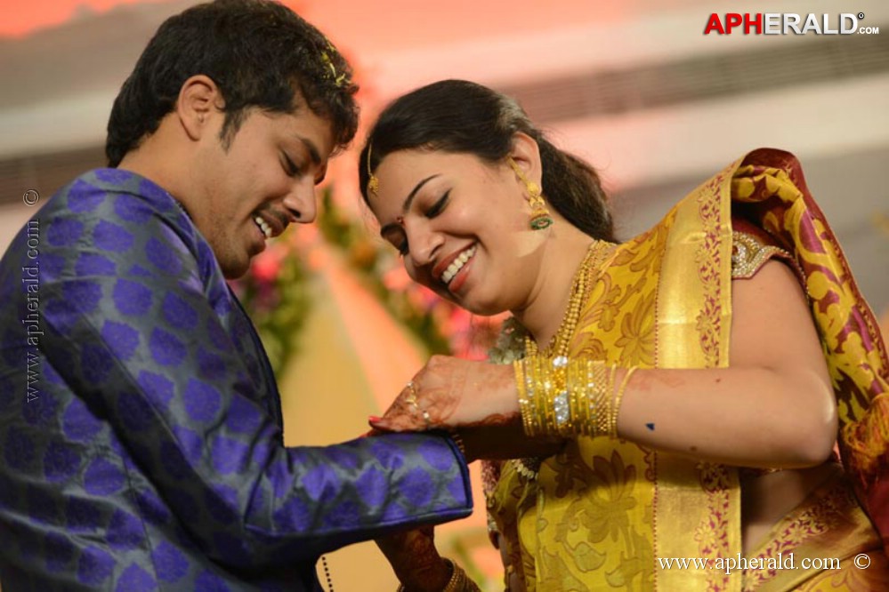 Geetha Madhuri Nandu Engagement Photos