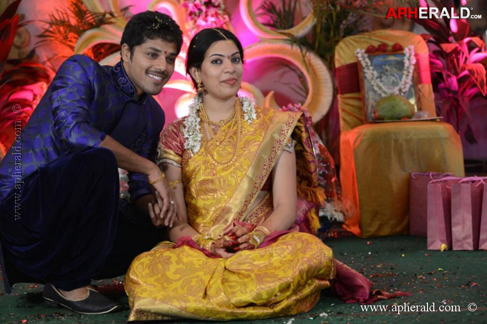 Geetha Madhuri Nandu Engagement Photos