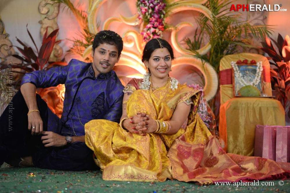 Geetha Madhuri Nandu Engagement Photos