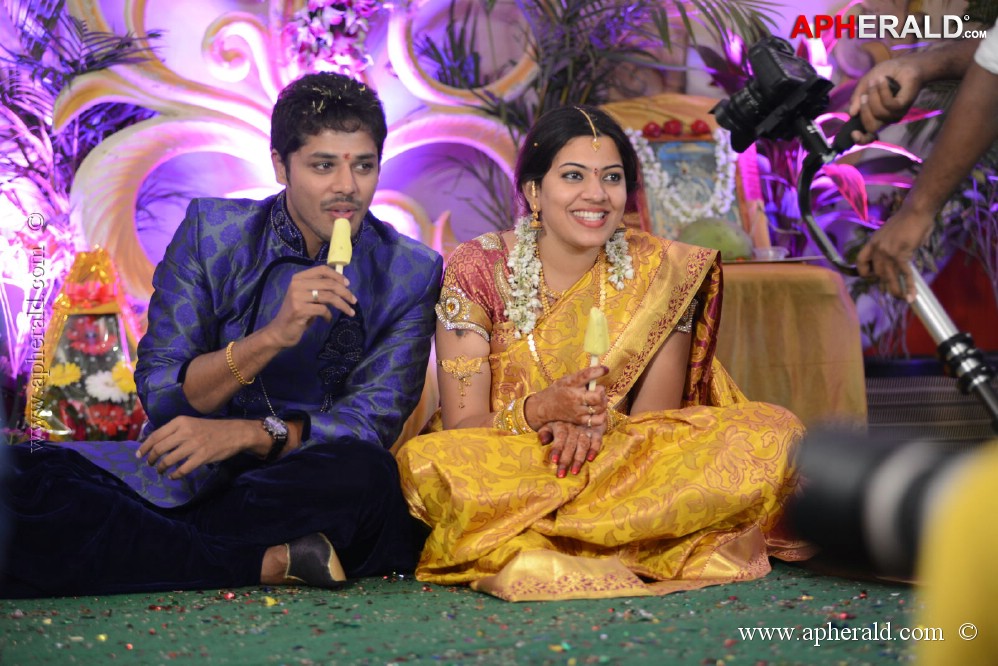 Geetha Madhuri Nandu Engagement Pics