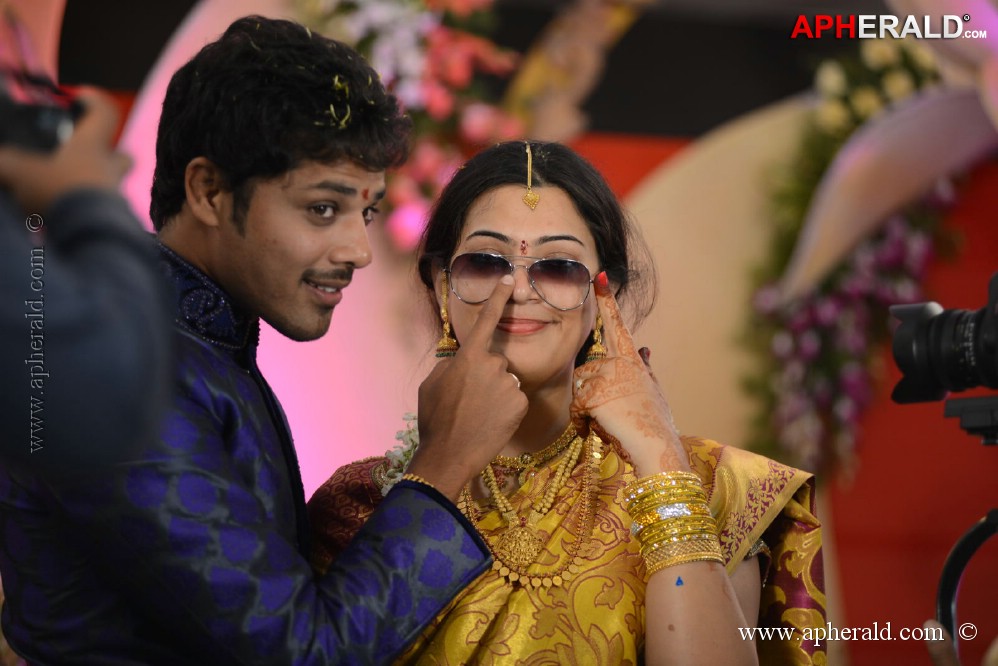 Geetha Madhuri Nandu Engagement Pics